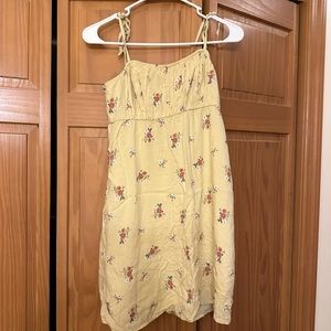 Hollister yellow flower dress